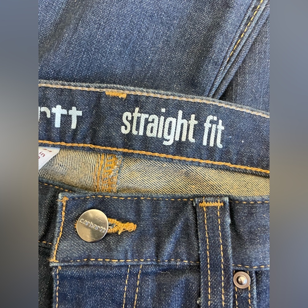 Carhartt Mens Full Swing Straight Tapered Jean 34X34 - Picture 9 of 11
